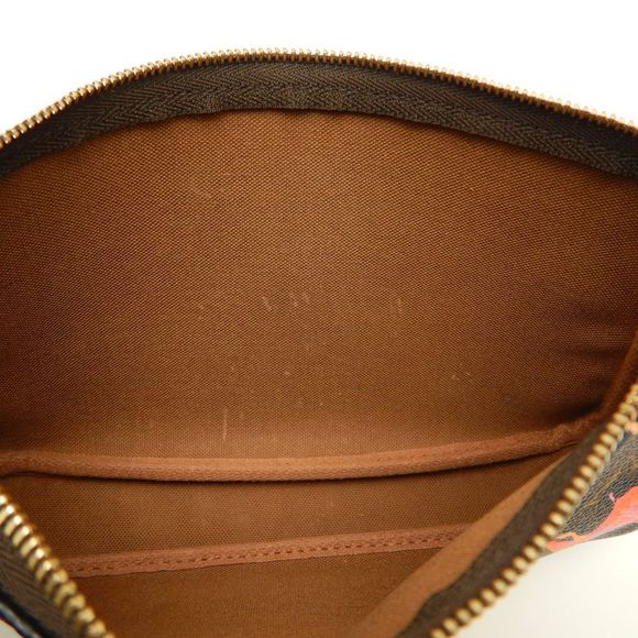 Louis Vuitton Monogram Rose Pochette Accessoire Brown Accessory Pouch - Picture 7 of 7